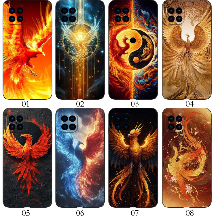 火凤凰 适用 OPPO A92/A53 5G/Reno4 SE/A72/A15/A35/realme/V13/V3/V11/V11S/Q3/Q3i/iPhone/vivo手机壳