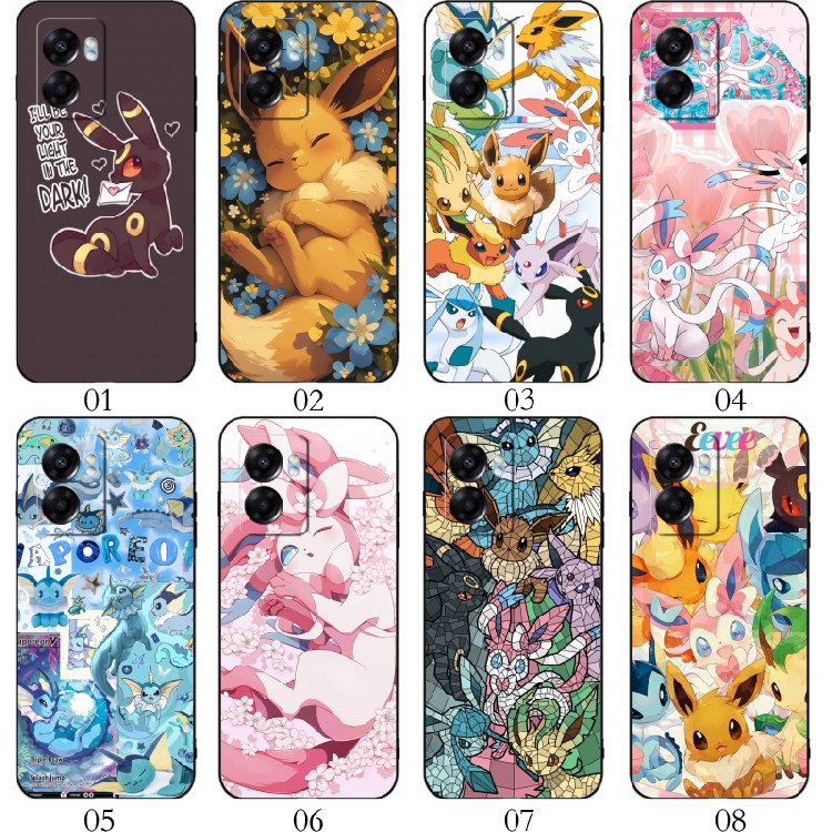 宠物小精灵 伊布 适用 vivo S10 Pro/Y53s/T1x/Y71t/Y11/iQOO Z8x/Z7x/Z6x/U5e/U5x/realme Q5i/Q3i/手机壳