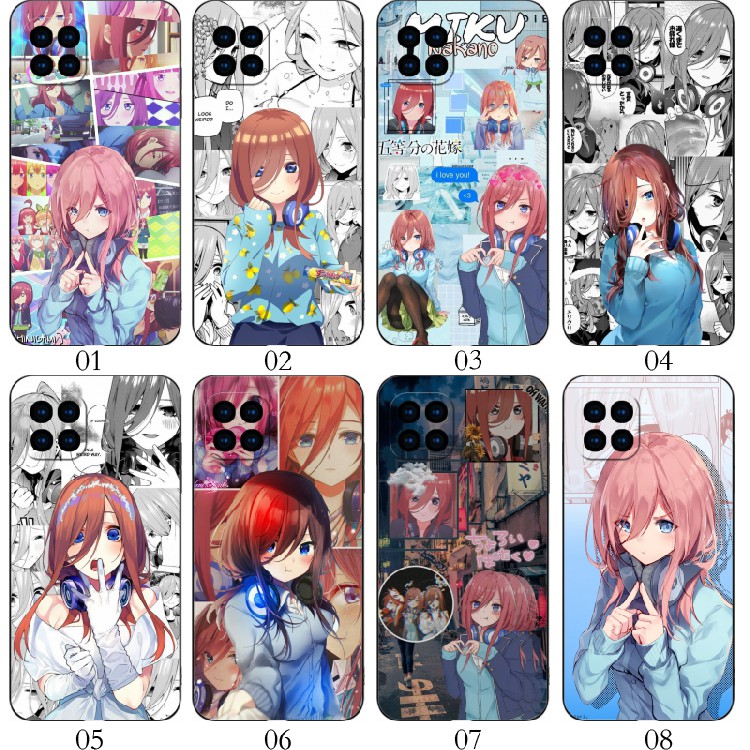 中野三玖 适用 华为 nova8 SE/红米Note 13/7i/6/Pro+/K70/10A/9C/小米11/13/14/青春10/realme Q手机壳