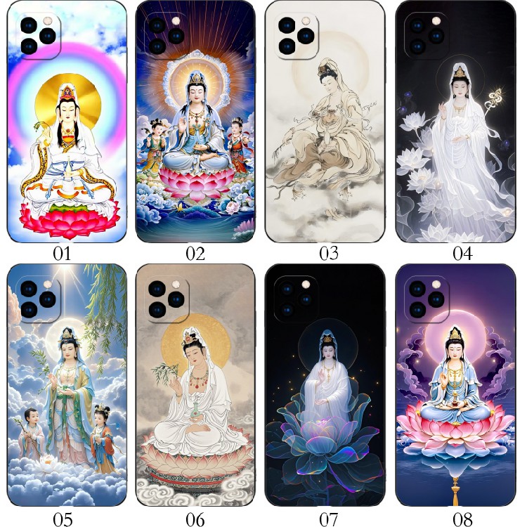观音菩萨 适用 红米Note 12 Pro+/Play 6T/荣耀60 SE/极速/6C/OPPO Find X3/真我 9/realme V25/Q5手机壳