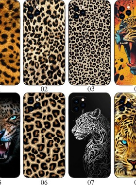 豹纹 适用iPhone苹果 15/12 mini/13 Pro/14 Max/11/Plus/XS/XR/X/8/7/6/5/红米Note 12/12R/12C手机壳