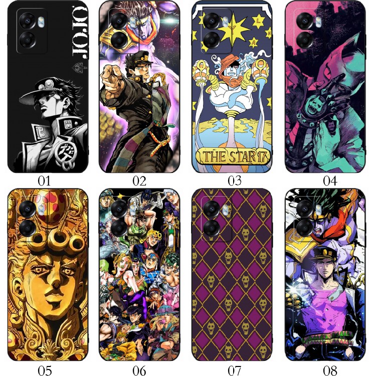 jojo 奇妙冒险 适用 vivo S10 Pro/Y53s/T1x/Y71t/Y11/iQOO Z8x/Z7x/Z6x/U5e/U5x/realme Q5i/Q3i/手机壳