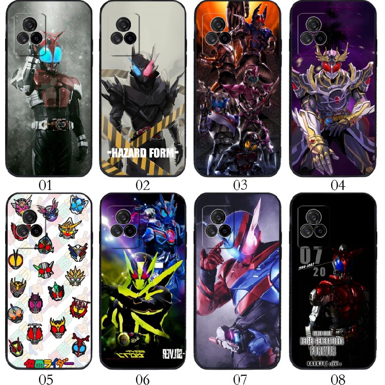 假面骑士Kamen 适用vivo?Y31s/S7/X60/Y52s/S9/iQOO 7/U3/红米 K60E/K50 Pro/K40S/Civi 1S手机壳