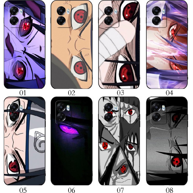 火影写轮眼 适用OPPO Reno 11/7 SE/8/9 Pro+/A57/K10/A2/A1/A58x/A36/vivo S15e/S17e/Y77t/Y77e/Y78手机壳