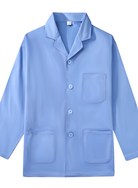 餐饮厨师工作服长袖男秋冬装餐厅饭店食堂后厨房工衣短袖夏季蓝色