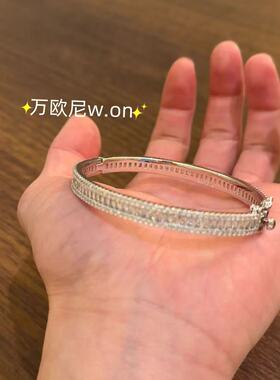 轻奢镶钻手镯女简约高级感