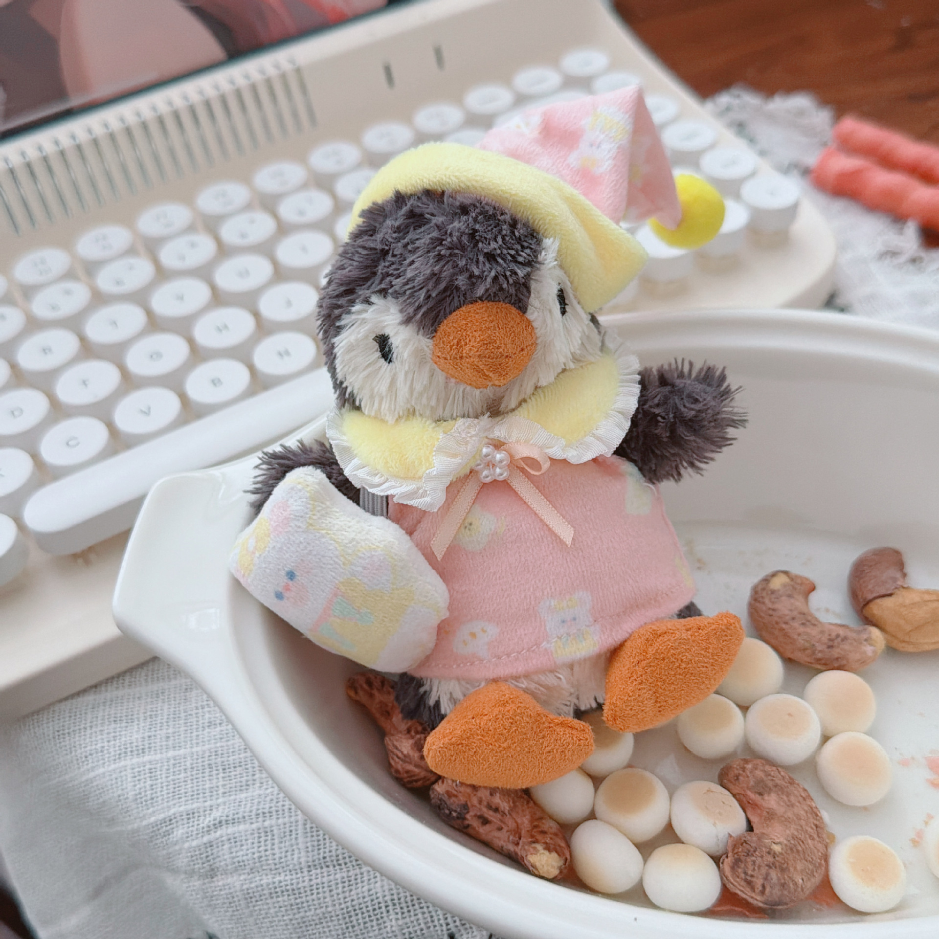 仅售衣服】jellycat花生企鹅衣服11cm玩偶挂件花生企鹅衣服睡衣