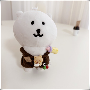 仅售娃衣自嘲熊娃玩偶挂件衣服套装10cm娃用换装着替围兜背带裤