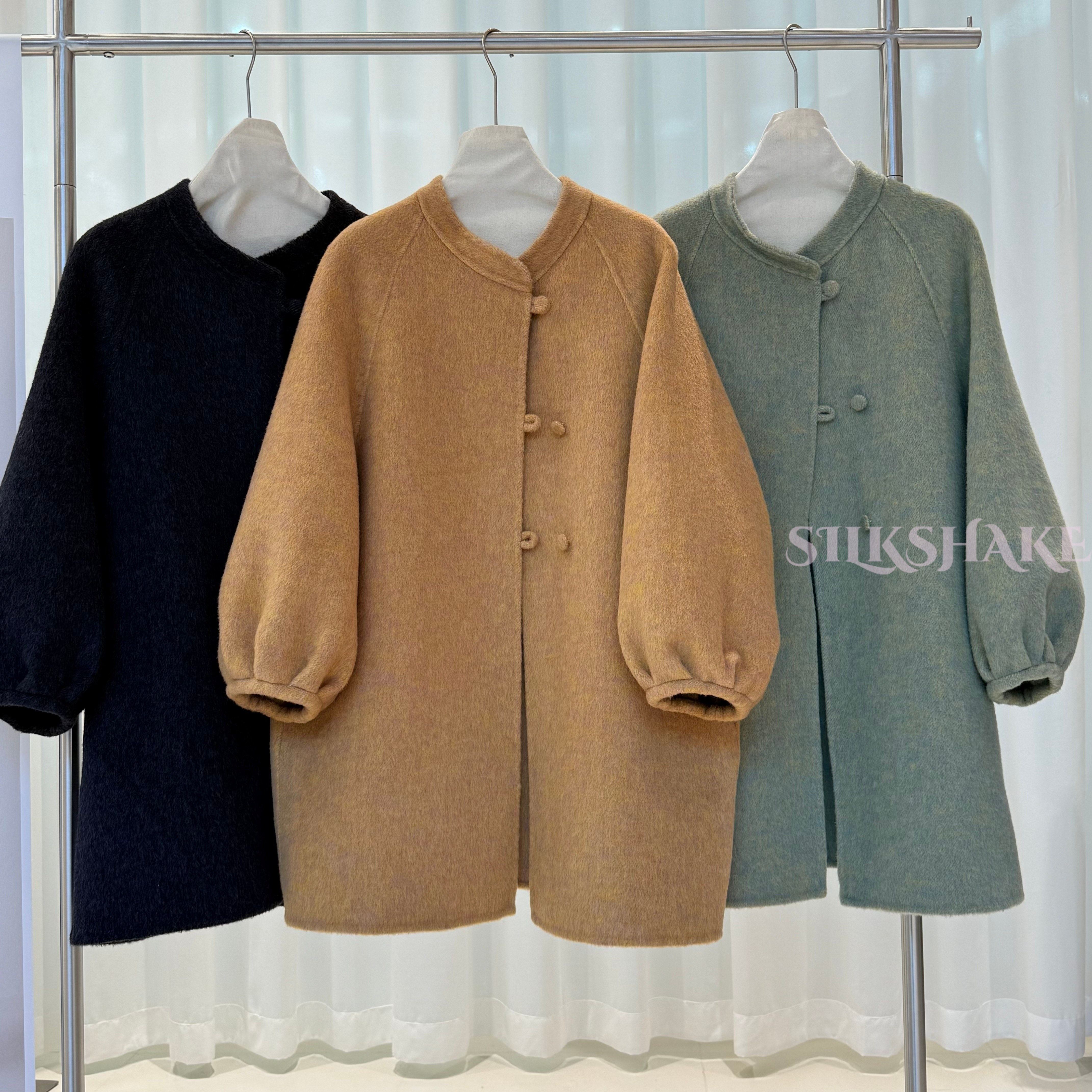 双面羊绒大衣中长款羊毛呢外套