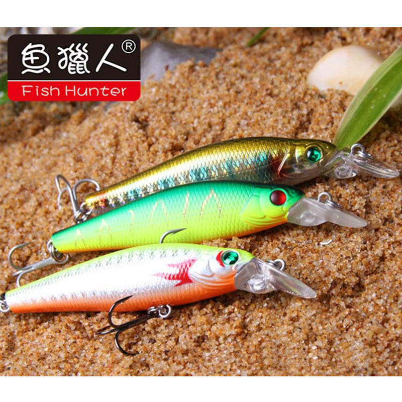 渔猎人米诺路亚饵7cm/8.3g/浮水1m假饵硬饵拟饵翘嘴鲈鱼包邮