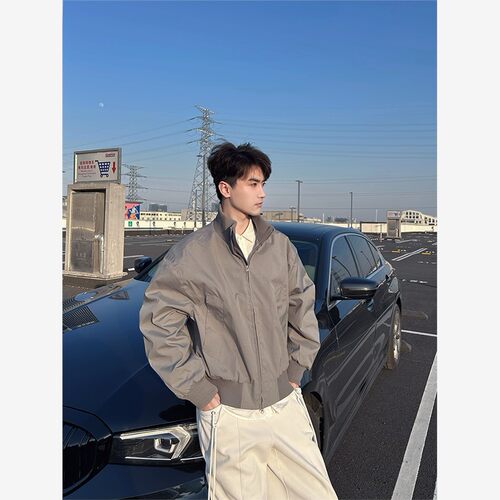 IYAroom美式立领夹克男