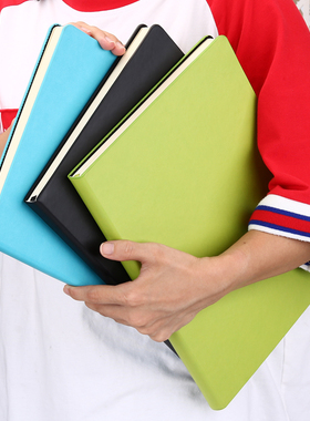 a4笔记本厚的超大简约大本文艺精致会议工作记录本大笔记本子加厚加大特大硬皮记事本大本子大号商务超大号