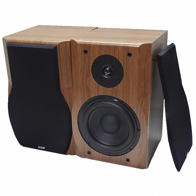 超重低音8.5寸家用hifi音箱无源木质二分频书架8寸重低音客厅套装