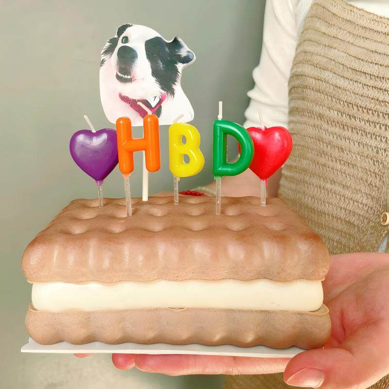 胖壳宠物零食生日蛋糕饼干造型牛奶鸡肉慕斯氛围感狗狗猫咪都喜爱