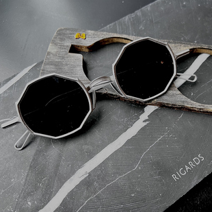 RIGARDS职人手造不锈钢水滴鼻托八边形太阳镜RG0088 法国正品