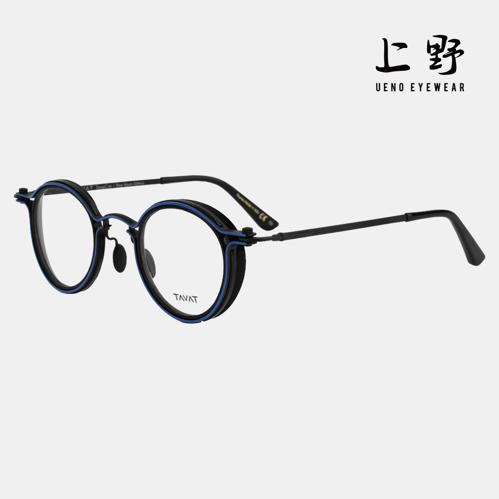 TAVAT眼镜架上野圆形厚框朋克风