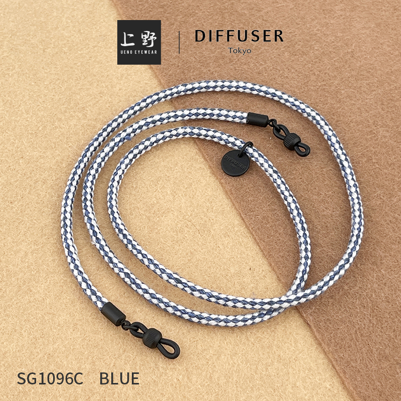 日本正品DIFFUSER眼镜链防脱落配饰亚麻绳+黄铜眼镜挂绳SG1096