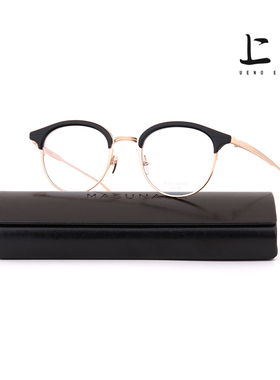 上野眼镜 MASUNAGA增永全框圆框复古 ELLINGTON 男女通用光学镜
