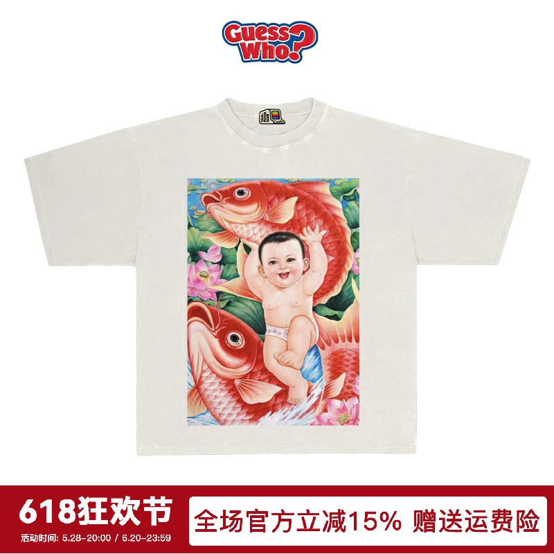 TFZYEM复古古着休闲经典艺术印花short sleev短袖T恤