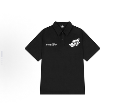 404MOB GANG 美式2025夏季新款宽松短袖Polo衫 男女同款衬衫