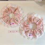 田园风蕾丝宠物围兜布偶博美约克夏口水巾猫咪狗围嘴长毛防脏围巾