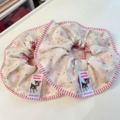 法式 小鹿宠物碎花围巾布偶比熊约克夏防脏围脖猫咪狗狗脖套口水巾