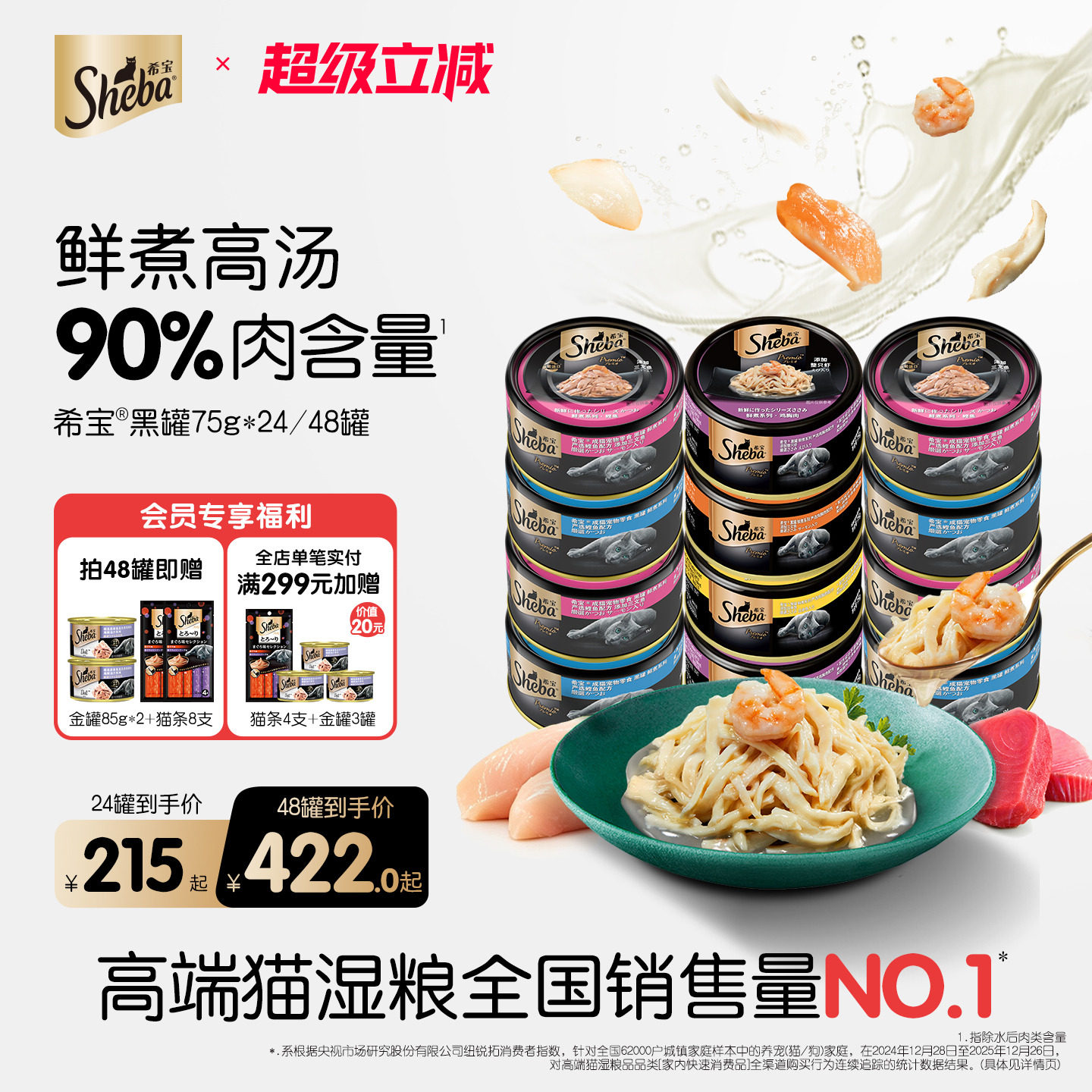 希宝黑罐进口猫罐头75g*24赠猫条12g*4金罐85g 176.8元 - 86线报
