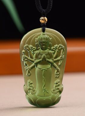 南无摩利支天菩萨吊坠男女八臂观音挂件项链毛衣链生日礼物