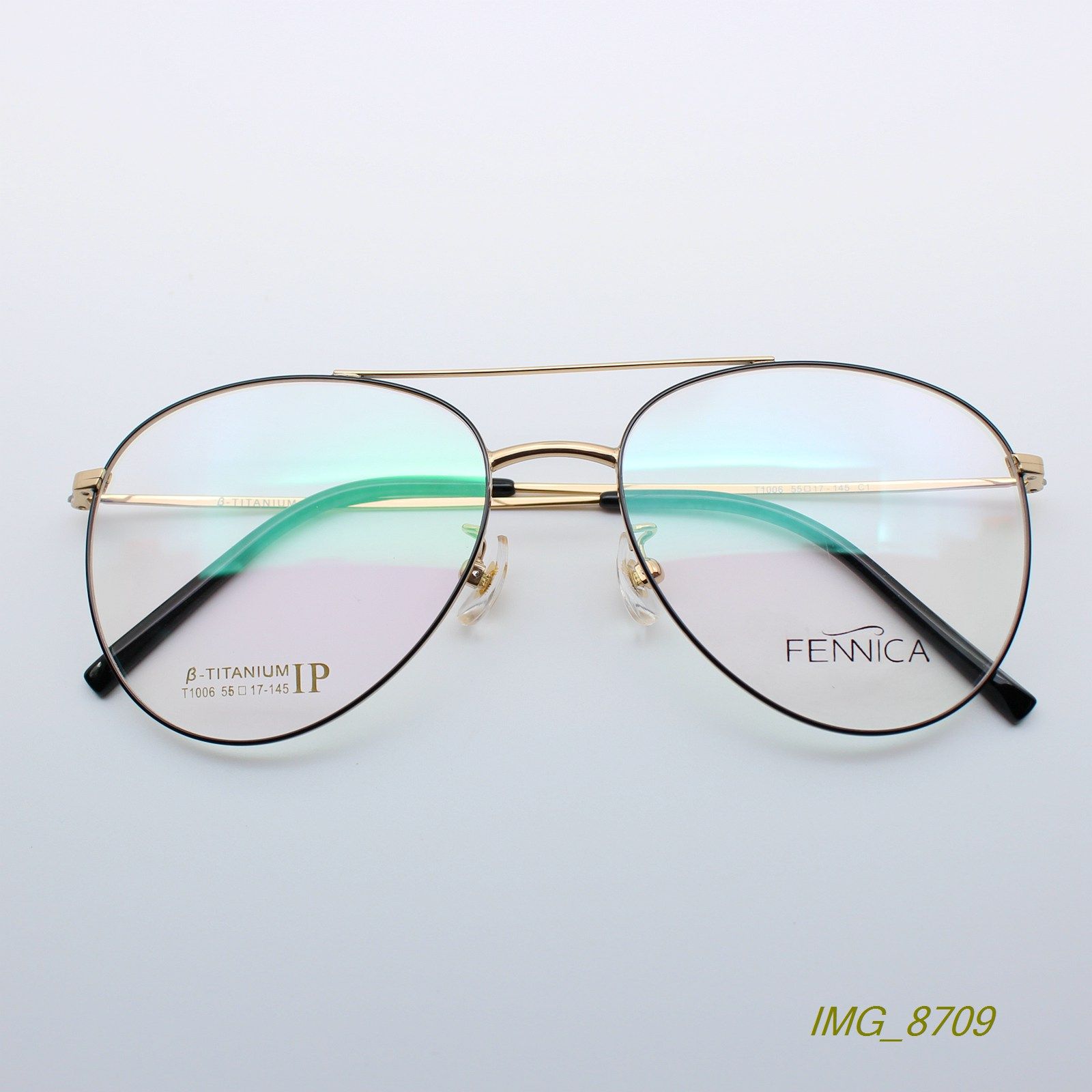 正品新货潮 B钛复古双梁超轻近视眼镜框 眼镜架 3色R10061040