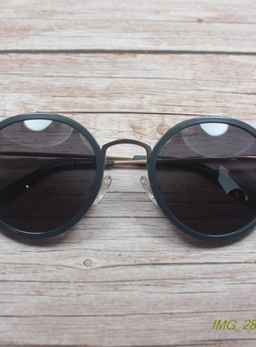 外贸金属加板材双梁太阳眼镜时尚复古文艺圆框防UV墨镜潮2色58014