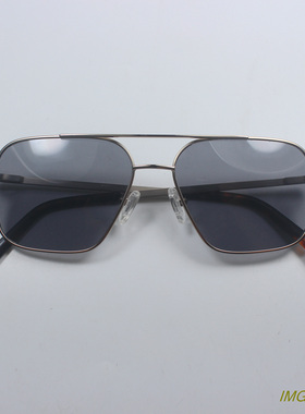 金色偏光墨镜纯钛飞行员双梁