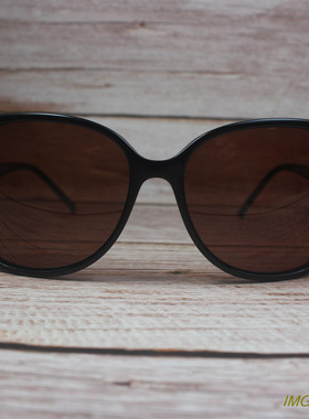 出外贸单超轻大框细黑色太阳眼镜