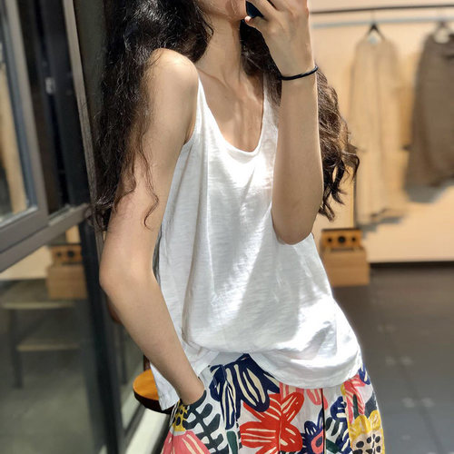 古与色夏季日系文艺小背心
