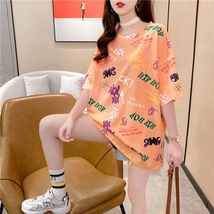 新款 女装 2024夏季 情侣装 t恤 设计感小众别致半袖 体恤上衣正肩短袖