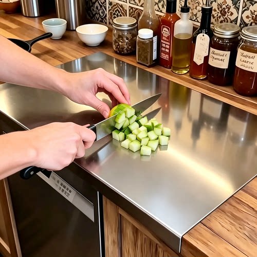 316不锈钢菜板面板抗菌防霉厨房家用揉和双面加厚特大食品级案板