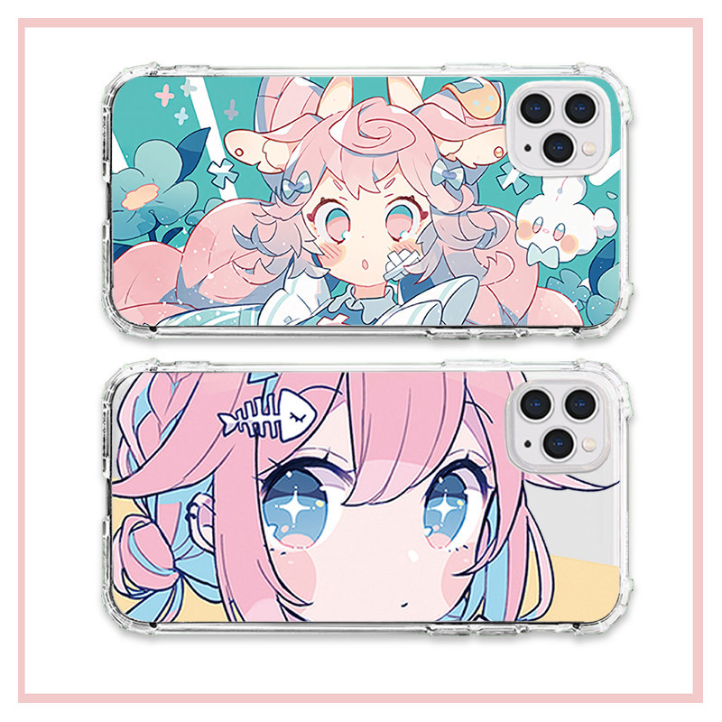 适用iphone苹果12少女琴子11二次元promax可爱x女xr漫画xs/max/7plus