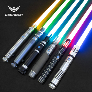 CXSABER星球大战光剑打光变色全金属手柄像素款原力激光剑玩具COS