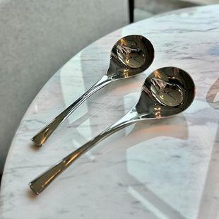 不锈钢长柄勺子办公室咖啡勺甜品创意搅拌勺饭勺匙茶匙调羹长汤勺