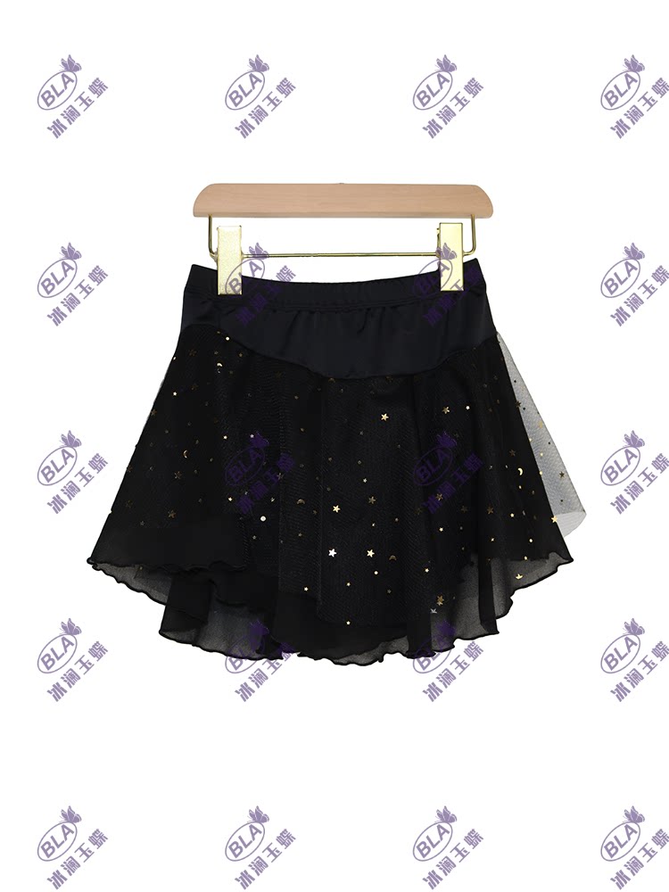 冰澜玉蝶花样滑冰服底裤演出短裙