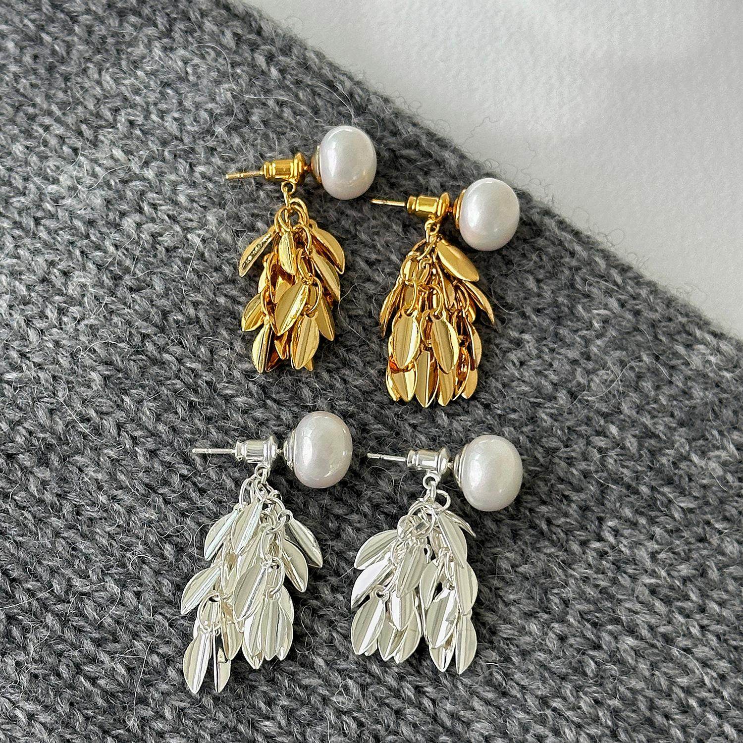 大米饰品】一款两戴波光粼粼珍珠流苏耳环轻奢气质高级感耳饰长款,饰品/流行首饰/时尚饰品新,耳环,淘宝优惠券,粉丝福利购,淘宝优惠卷