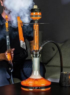 俄罗斯爆款阿拉伯水烟 GH TECHNO 数码风暴几何分子水烟壶 hookah