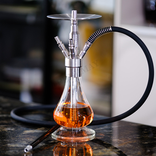 MIG78不锈钢烟水壶shisha单双管hookah酒吧水烟壶套装多管