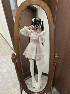 崩坏兔偶原创 量产型 蕾丝袖 水色粉色 黑色 预约定金