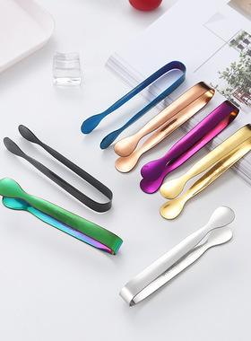 304不锈钢小冰夹咖啡方糖夹酒吧餐厅块儿童夹迷你食品夹食物夹子