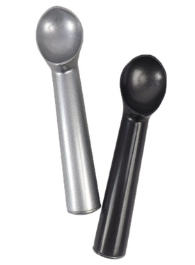 铝制不粘冰淇淋勺、挖球器、手动冰淇淋挖勺加厚冰淇淋勺 黑.银色
