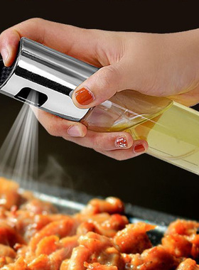 304不锈钢BBQ烧烤喷油瓶玻璃油壶厨房喷瓶喷油瓶ABS喷油壶