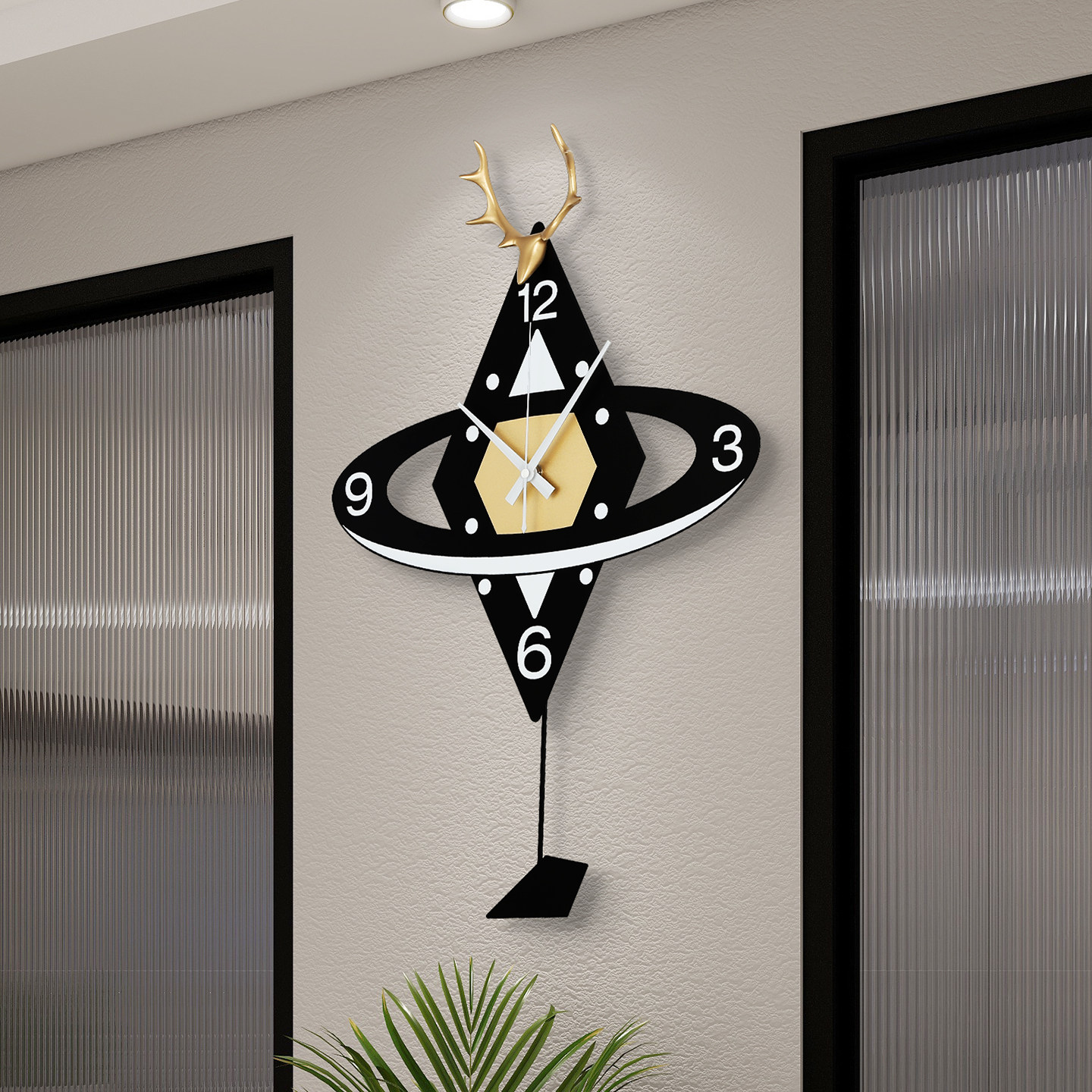 钟表挂钟客厅家用时尚创意高级感石英钟极简网红新款北欧挂墙时钟