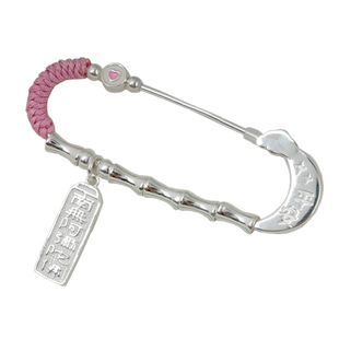 新生儿马宝蛇宝星月纯银别针孕妇足银针扣挂件婴幼儿用胸针防惊吓