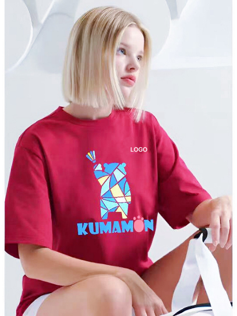 2026羽毛球服情侣款熊本熊男女款速干短袖运动上衣文化衫大赛服