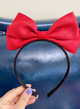 红色蝴蝶结发箍合集 6.1儿童节 圣诞节 出游 拍照发卡 头饰